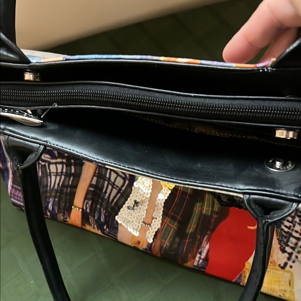 Coin Art Printed Handbag - Picture 12 of 13